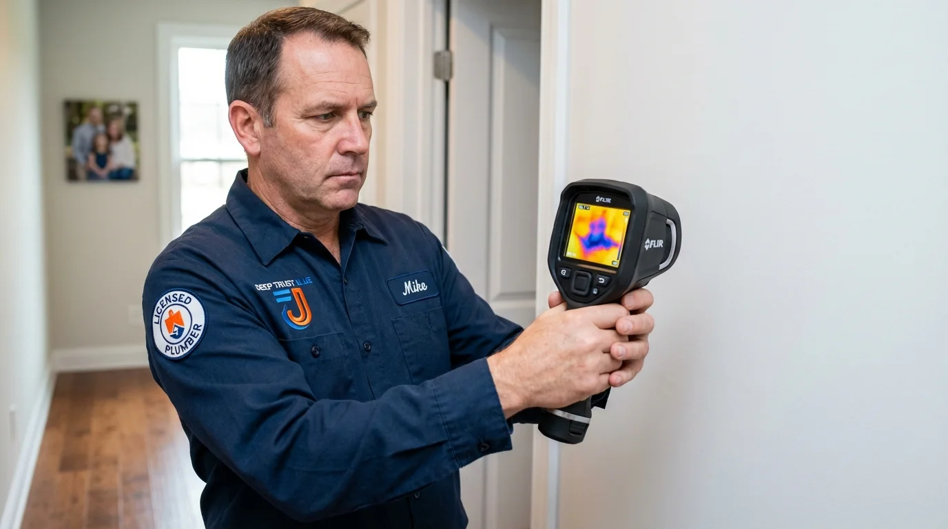Thermal imaging leak detection by Johns Plumbing LLC in Cedarburg
